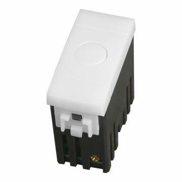 ETTROIT LED-Stufenleuchte, 1 Modul, 220 V, 6000 K, mit Ein-/Ausschalter an der Vorderseite, kompatibel mit BTicino Living, Farbe: Schwarz – Artikelnummer LN0301