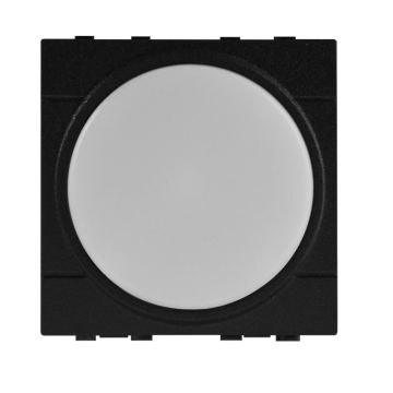 ETTROIT LED-Stufenleuchte, 2 Module, 220 V, 6000 K, mit Ein-/Ausschalter, kompatibel mit BTicino Living Black – LN0302
