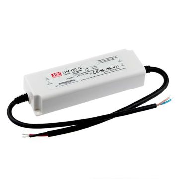 Meanwell LPV-150-12 Schaltnetzteil mit Einzelausgang, 12V 120W 10A wasserdicht, IP67