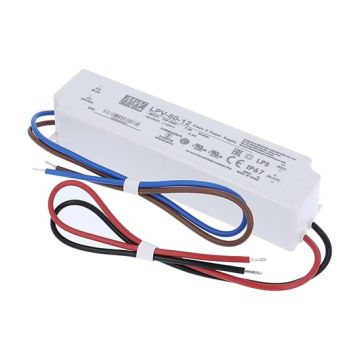 Meanwell LPV-60-12 Schaltnetzteil mit Einzelausgang, 12V 60W 5A wasserdicht IP67 Meanwell LPV-60-12 Schaltnetzteil mit Einzelausgang, 12V 60W 5A wasserdicht IP67