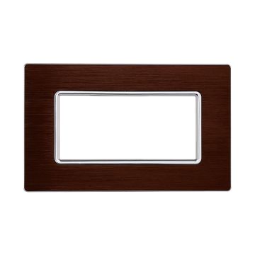 ETTROIT MT86410 Aluminiumplatte Solar Serie 4P Farbe Bronze, kompatibel mit Bticino Matix