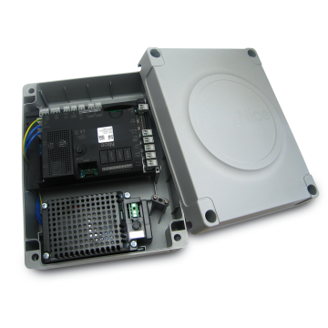 Nice MC824H 24V Steuereinheit für 2 Drehtorantriebe mit Encoder, BlueBUS, Opera, Solemyo und PS324 Batterie