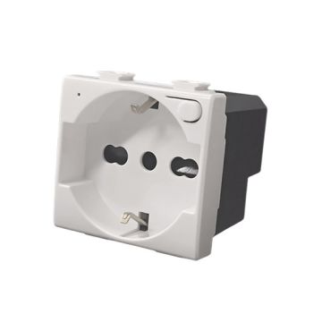 ETTROIT Italienische Schuko Smart WiFi TUYA 16A Steckdose mit Verbrauchszähler, kompatibel mit Bticino Matix - MTWF2102