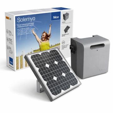 Solemyo 24V Photovoltaik-Solaranlage für Tor- und Garagentorautomatisierung mit SYP-Panel und PSY24 SYKCE-Batterie