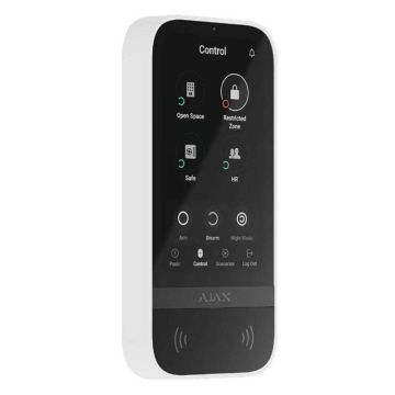 AJAX-Tastatur TouchScreen 5&quot; ASP-Funktastatur mit Tag-Leser 868 MHz, juwelierweiße Farbe - 58455