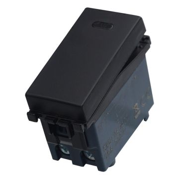ETTROIT Einpoliger Schalter 1P 16A Farbe schwarz kompatibel mit Vimar Arke VA0401