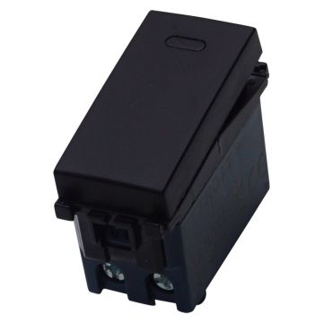 ETTROIT Umschalter 1P 16A Farbe Schwarz, kompatibel mit Vimar Arke, VA0801