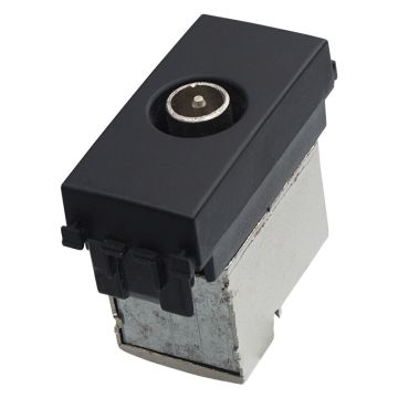 ETTROIT TV-Stecker männlich, Farbe schwarz, kompatibel mit Vimar Arke VA2250