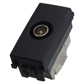 ETTROIT TV-Stecker männlich, schwarz, kompatibel mit Vimar Arke VA2253