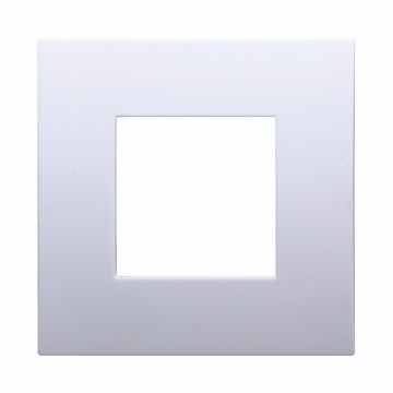 ETTROIT VA83201 2-Modul Weiße Kunststoffplatte Venus-Serie Kompatibel mit Vimar Arkè