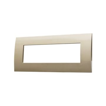 Ettroit VA83710 Abdeckplatte Serie Venus, 7 Module, Kunststoff, Bronze, kompatibel mit Serie Vimar Arkè