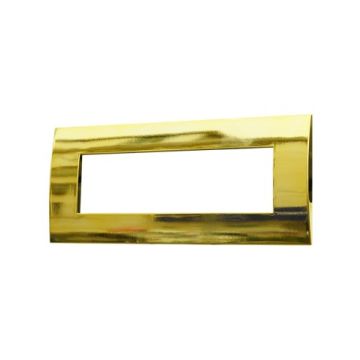 ETTROIT Platte 7P der Venus-Serie aus Kunststoff, Farbe Gold glänzend, kompatibel mit Vimar Arke – VA83712