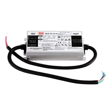 MeanWell XLG-75-12-A AC/DC LED Treiber Transformator 60W 12V 5A 100-305V Einstellbarer Potentiometer PFC Funktion Wasserdicht IP67