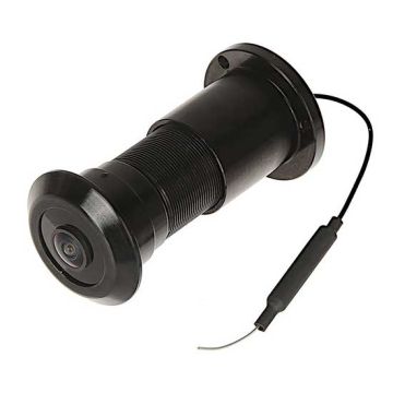 Tuya Smart WiFi IP-Gucklochkamera, Full HD 1080p Weitwinkel, Fischaugen-Bewegungserkennung, Push-Benachrichtigungen mit Micro-SD-Steckplatz aus Metall