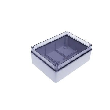 FAEG wasserdichte Anschlussdose mit glatten Wänden und transparenter Abdeckung IP56 240x190x90 - 13527