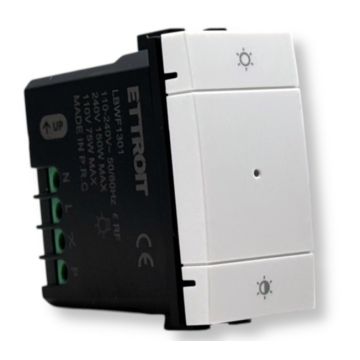 ETTROIT Smart Wifi Schalter/Dimmer Verbunden Tuya App Weiß Farbe Kompatibel mit Living Light LBWF1301