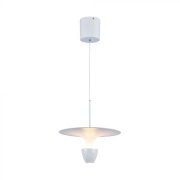 V-TAC VT-7832 LED-Kronleuchter 9 W höhenverstellbar Modernes Design 173 cm Weißes Farblicht 3000 K – 23102