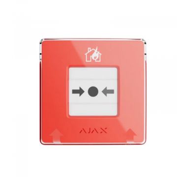 AJAX 60815.171.NC1 Manueller Notrufknopf Juwelier Rot Drahtloser Feuertaster EN54