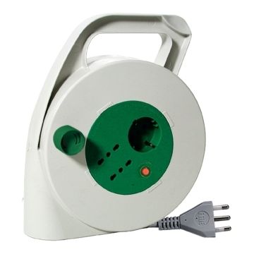 Kabeltrommel 10M 3G1,5 S17 nach italienischer Norm mit 2P17/11+1P30+tc thermoschutz Fanton 01283