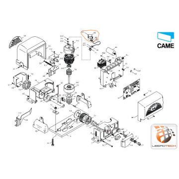 Abdeckung und Elektronik-Platine Leser BX – 119RIY050