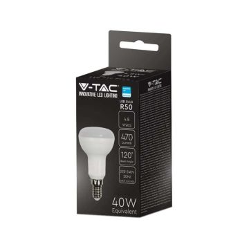 V-TAC PRO VT-250 Led Birne E14 R50 Strahler 4,8W Samsung Chip Naturweiß 4000K - SKU 21139