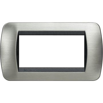 Rahmen Living International 4 Module - Stahl gebürstet L4804ACS
