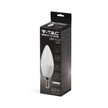 V-Tac VT-1855 LED Birne 4,5W E14 Kerze naturweiß 4000K - SKU 2142581