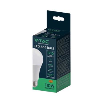 V-TAC VT-2017 LED-Glühbirne E27 Tropfen A65 17W Kaltlichtlampe 6500K – SKU 214458
