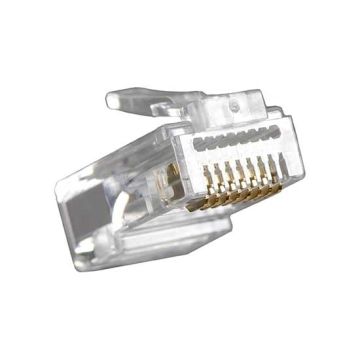 Stecker RJ45 UTP Cat.6 durchgängig transparent Fanton 23727P Stecker RJ45 UTP Cat.6 durchgängig transparent Fanton 23727P