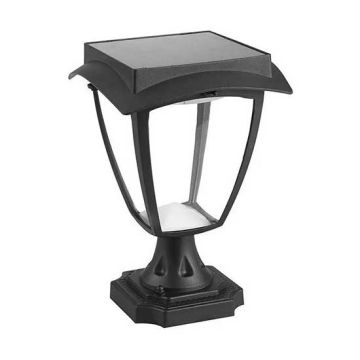 V-TAC VT-983 2W LED-Solar-Gartenständerlampe Licht 110LM Farbwechsel 2IN1 schalter schwarzer Körper Wasserdicht IP65  - SKU 2893