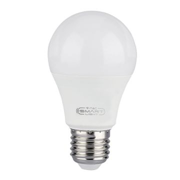 V-TAC VT-5109 intelligente WiFi-LED-Lampe E27 8,5 W A65 RGB und 3in1 dimmbare Smartphone-APP-Verwaltung Alexa Google – SKU 2998