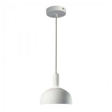 Kunststoff Pendelleuchte E14 V-TAC Mit Aluminiumrutsche Ø180mm VT-7100 - SKU 3920 Weiß