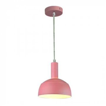 Kunststoff Pendelleuchte E14 V-TAC Mit Aluminiumrutsche Ø180mm VT-7100 - SKU 3923 ROSA
