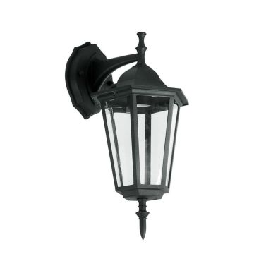 V-TAC VT-750 Garden Wall Klein Lamp IP44 Facing-Down schwarz Körper Holder E27 - sku 7068