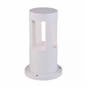 V-TAC VT-830 10W LED Gartengrundlicht-Lampe Weiß Körper IP65 25CM Kaltweiß 6400K - SKU 8318