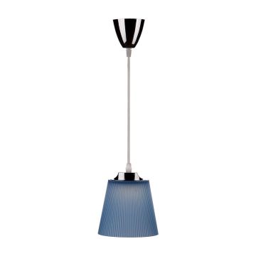V-TAC VT-1036 7W LED Lampe Pendelleuchte neutralweiß 4000K Chrom Körper blau Shade Ф150mm IP20 - sku 8506