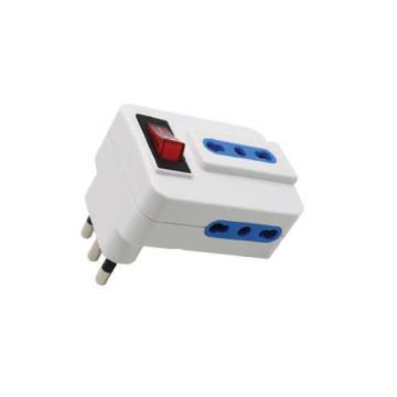 V-TAC Steckdosenadapter 3-fach buchsen 10/16A 2P+T Italienischer Standard mit ein/aus-schalter - sku 8831
