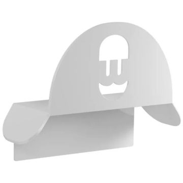 Wallbox Wandhalter aus Metall für HLD-W Kabel - weiß