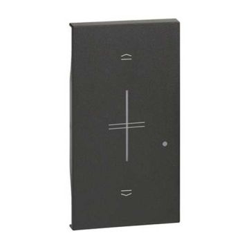Abdeckung Bticino Living Now rollladen verbunden, 2 module, Schwarz KG32M2