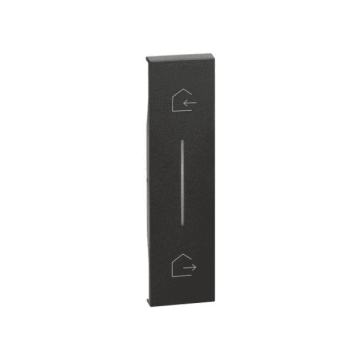 Abdeckung BTicino Living Now in/out symbol für unterputz funkszenensteuerung 1 modul - schwarz KW40