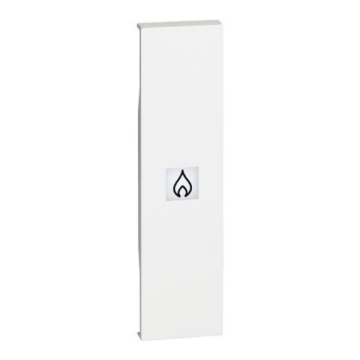 Leuchtbare abdeckungen BTicino Living Now mit heizsymbol 1 modul - weiß KW01PN