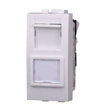 Datendose RJ45 Kategorie cat.5e UTP Livinglight kompatibler Weiß farbe