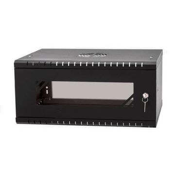 Hangender Rack-Kasten 19" 4U 450mm Schwarz RAL 9005 Farbe Stahl mit Glastür Hangender Rack-Kasten 19" 4U 450mm Schwarz RAL 9005 Farbe Stahl mit Glastür