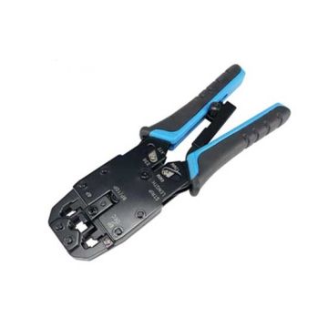 Multifunktions-Crimpzange für modulare Netzwerkstecker RJ11 / RJ12 / RJ45