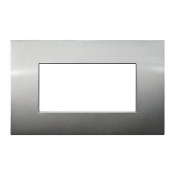 ETTROIT 4-Sitzer-Platte Serie Venus 4P Titanfarbe Kompatibel mit Vimar Arke VA83408