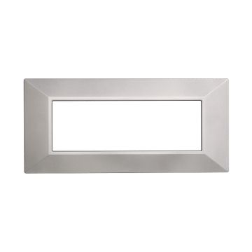 ETTROIT AN90606 Pyramidenplatte Moon Serie 6P, Farbe Silber, kompatibel mit Bticino Axolute