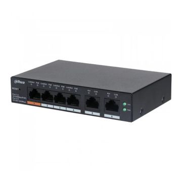 Dahua CS4006-4ET-60 Netzwerk-Switch 3 PoE-Ports + 1 Hi-PoE-Port + 2 10/100/1000 Mbit/s-Ports 60 W DoLynk Care Cloud Managed