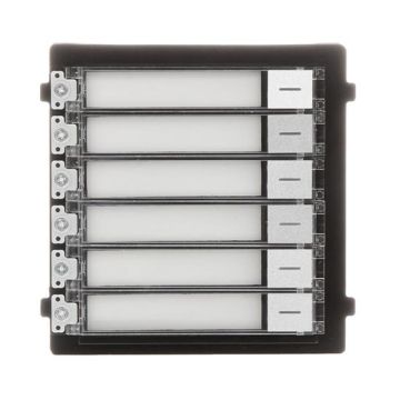 Hikvision DS-KD-KK Externes 6-Tasten-Erweiterungsmodul für Intercom-Video-Gegensprechanlagen der DS-KD8003-Serie