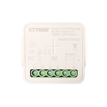 ETTROIT 1-Kanal Zigbee Smart-Mikromodul für Garagentore und Unterputzschlösser ETZB4021