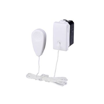 ETTROIT EV1101 Zugtaster 1P 10A mit Kabel Farbe weiß kompatibel mit VIMAR PLANA